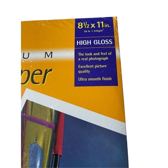 Kodak Premium Picture Paper 15 SheetsHeavy Weight High Gloss 8 1/2 X 11 8mil - Picture 3 of 11